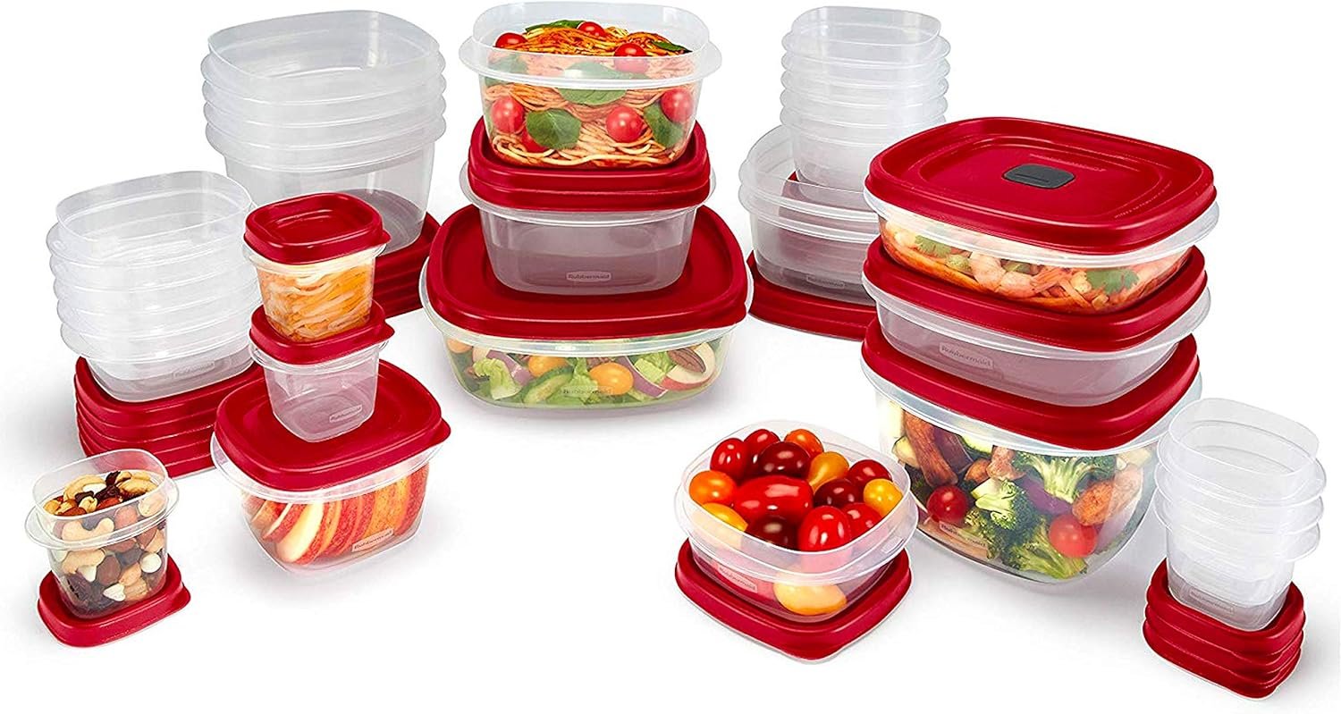 Kitchen storage containers with lids