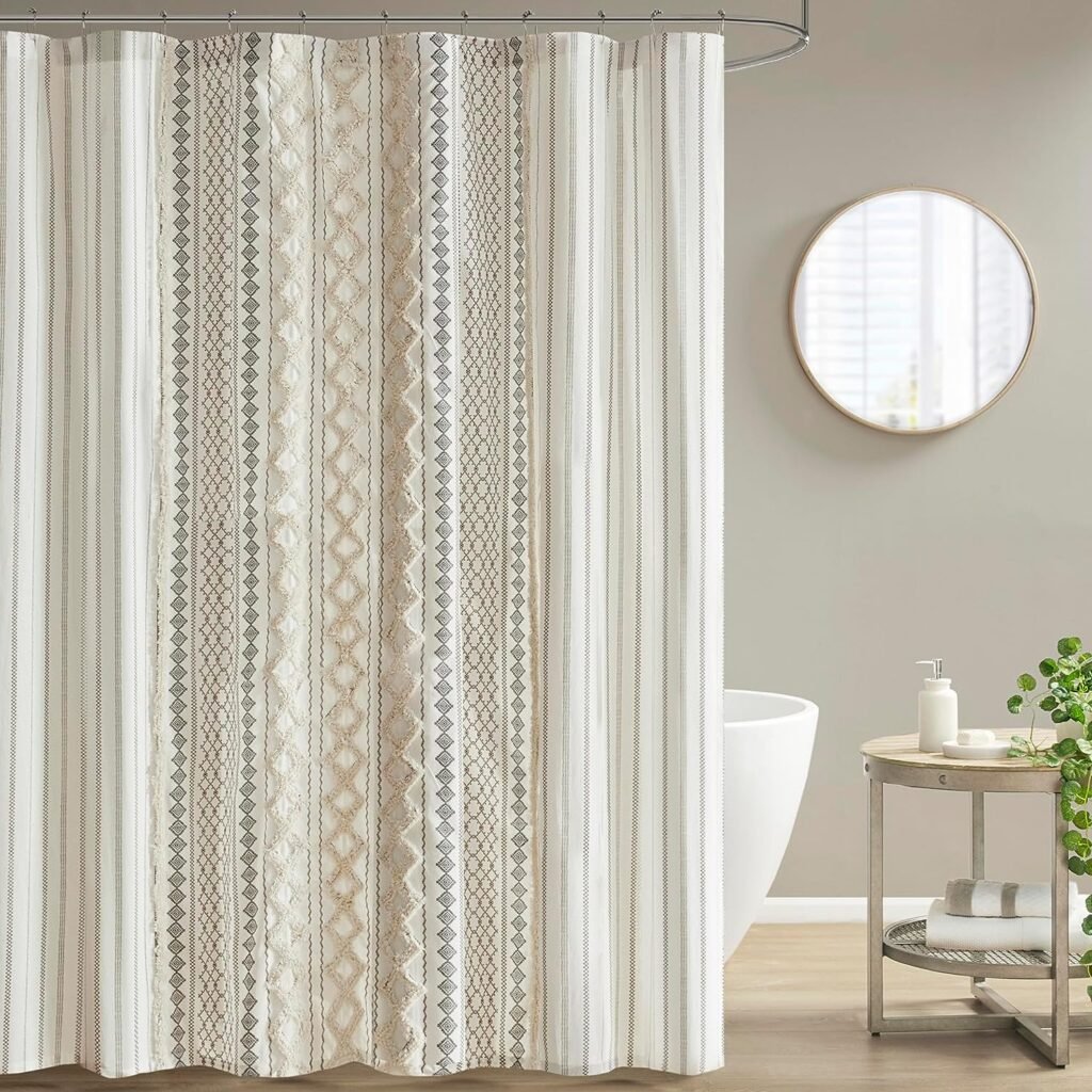 Boho shower curtain